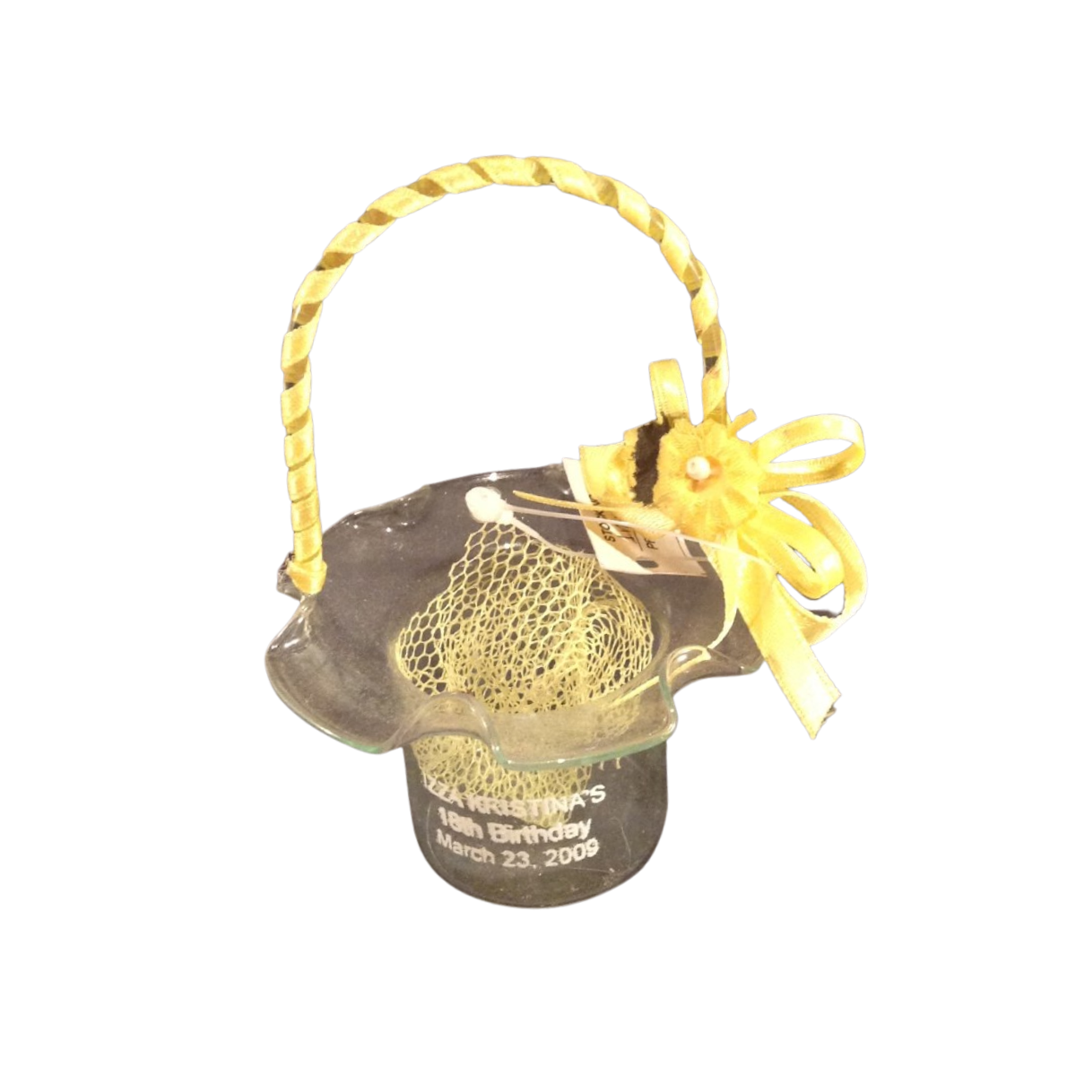 GLASS BASKET DEBUT AND BIRTHDAY SOUVENIRS GIVEAWAYS by LIMAN GLASS